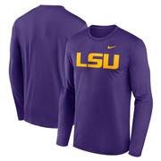 LSU Nike Legend Primary Logo Long Sleeve Tee